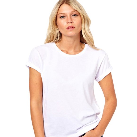 Basic T-Shirt for Women - Short Sleeve - Choice of 3 colors - Picture 6 of 6